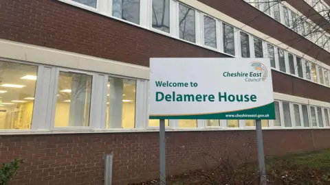Cheshire East Council's headquarters at Delamere House in Crewe, Cheshire