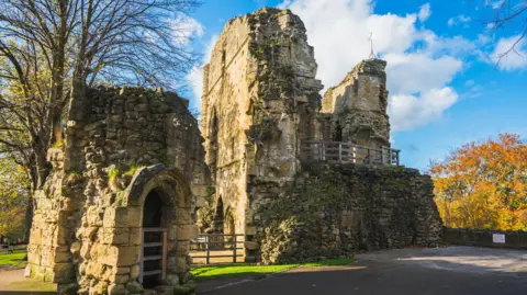Getty Images Knaresborough castle - the ruins of an old castle structure - in the autumn time.
