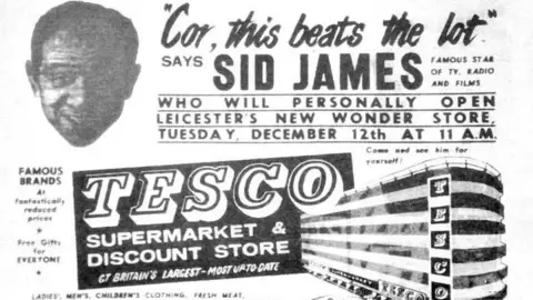 Leicester Museums and Galleries A 1961 flyer promoting the opening of the Tesco under the car park 