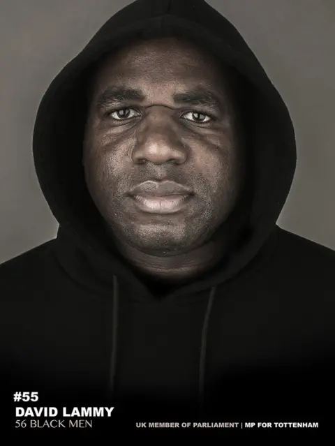 David Lammy wears a hoodie