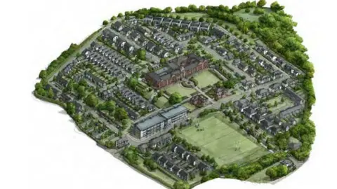 Alder King An impression of the proposed housing development on the Caerleon campus