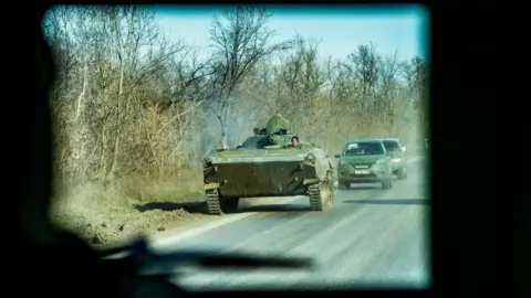 Getty Images Tank in Donbas