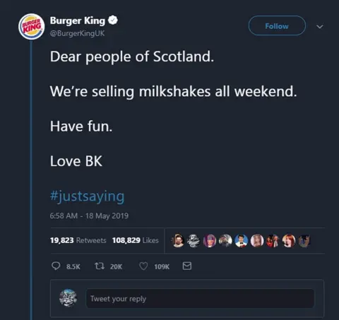 Advertising Standards Agency Burger King tweet