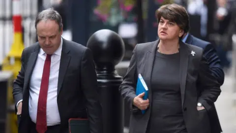 Getty Images Nigel Dodds and Arlene Foster