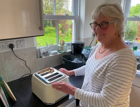 BBC The author's mother and her toaster