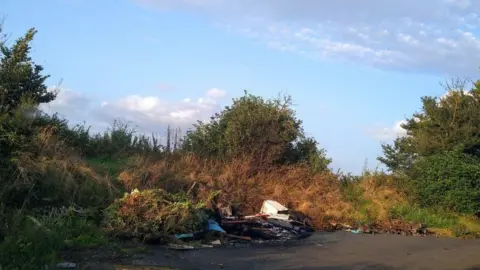 Mendip District Council Berkeley Lane fly tipping