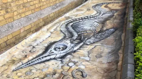 BBC Rutland sea dragon artwork