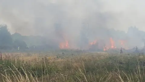 Getty Images Grass fire near Garngorch