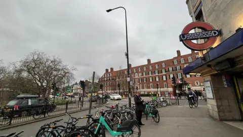 Annabel Sharpe-Willson File image showing the entrance to Clapham South station from Nightingale Lane