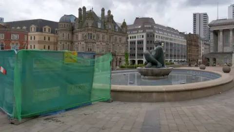 John Bray/BBC The River fountain