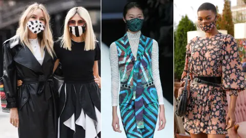 Getty Images L-R: Jenny Mollen and Stacey Bendet wearing Alice and Olivia, Liu Chaoying and Yan Jin, Rebecca Minkoff