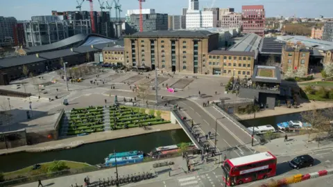 Getty Images aerial view of Kings Cross