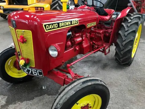 Kev Chambers 1965 vintage red tractor