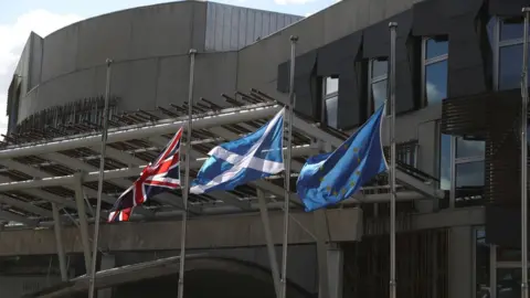 Reuters flags at Holyrood