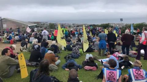 BBC Extinction Rebellion protesters