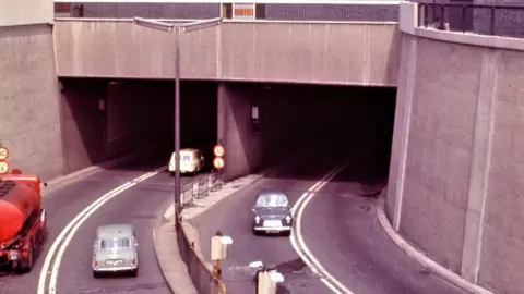 Scottish Roads Archive Clyde Tunnel south approach 1964