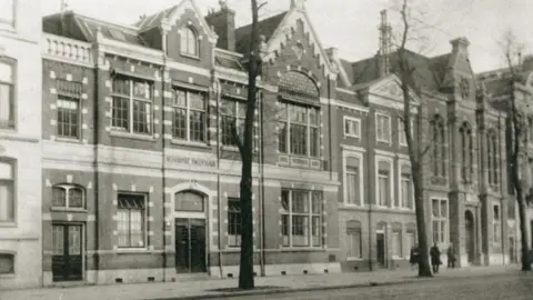 Jewish Historical Museum  The Kweekschool (left) and the Creche (right of the building with the white window frames) in 1925.