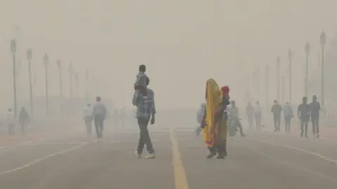 Getty Images Delhi air pollution