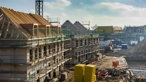 Getty Images Construction site of new homes