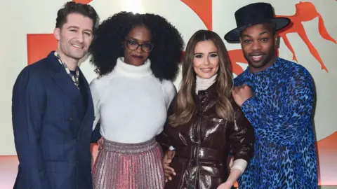 Getty Images Dance captains Matthew Morrison, Oti Mabuse, Cheryl and Todrick Hall