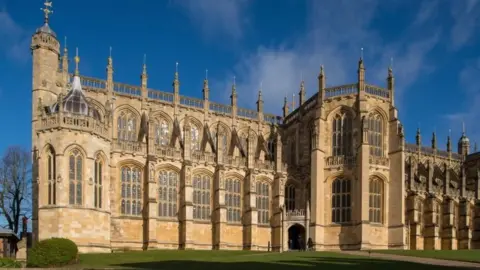 Getty Images A general view shows St George's Chapel at Windsor Castle,