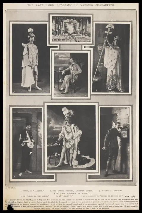 Wellcome Collection Various poses of Marquess of Anglesey in costume