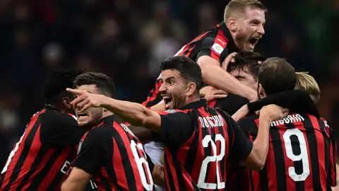 AC Milan celebrate