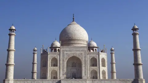 Getty Images The Taj Mahal is located in the northern Indian city of Agra
