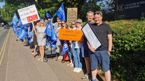 BBC Teachers on strike
