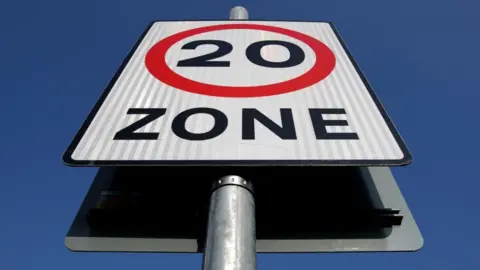 PA Media 20mph sign