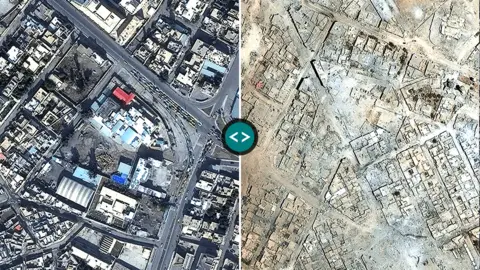 DigitalGlobe Satellite images of Mosul damage