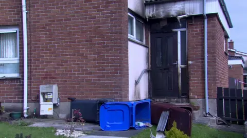 A petrol bomb attack caused significant damage to a house in Dicksonia Drive in Newtownards on Saturday