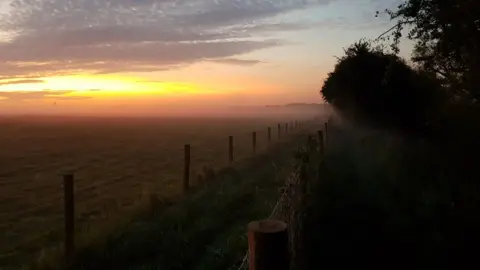 Pete Lay Sunrise over Stanton Harcourt