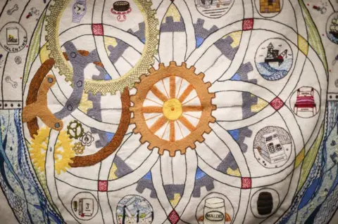 BBC A panel on the city's industrial past