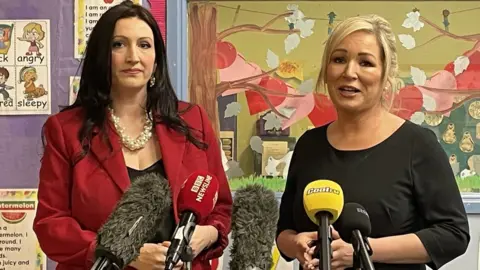 PA Media Emma Little Pengelly and Michelle O'Neill