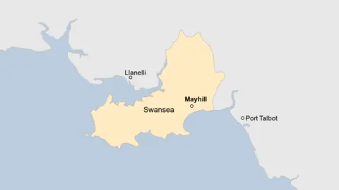 Map of where Mayhill is