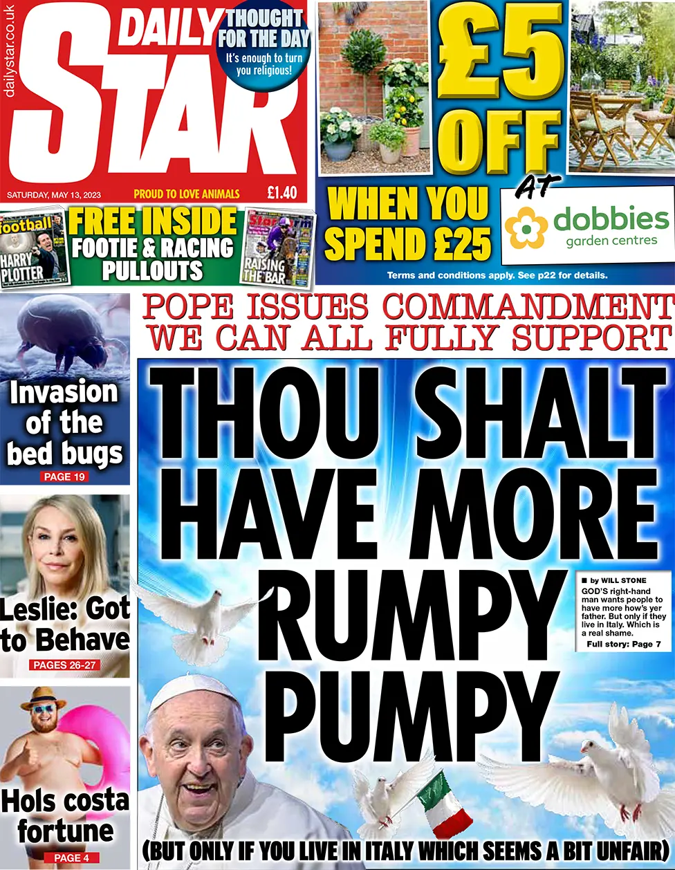 Daily Star front page