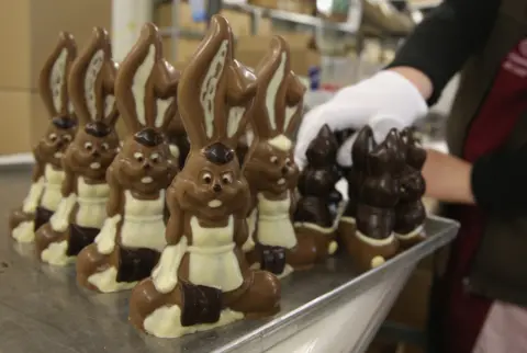 Getty Images Chocolate easter bunnies