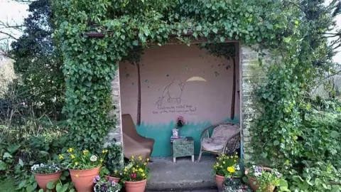 Fowey Pretty Bus Stop Pooh bear