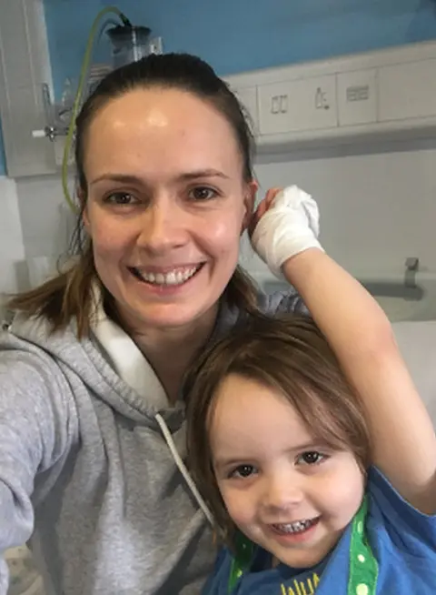 Jen Banks Jen Banks and son Lorcán