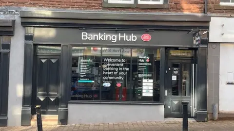 BBC The new banking hub on Senhouse Street in Maryport