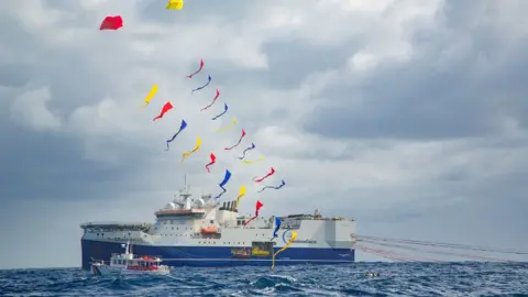 Jason Blair The ship Sara swam in front of