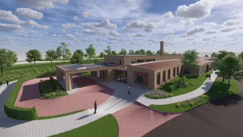 BCC An artist's impression of the new crematorium at Roselawn