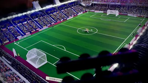 DYLAN BERRY A custom made West Ham United stadium Subbuteo set