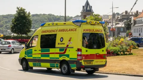 BBC Guernsey ambulance driving