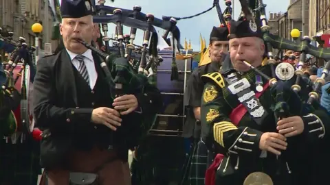 Gordon Highlanders parade
