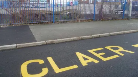 Chester school road sign