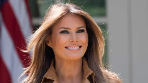 AFP First Lady Melania Trump at the White House on 7 May 2018