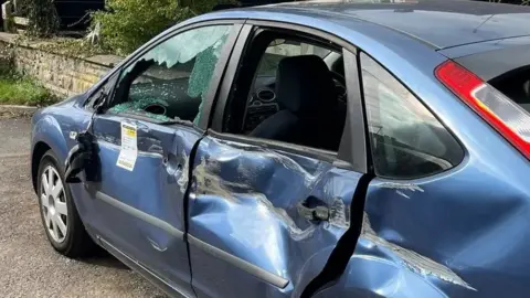 damaged car