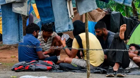 Getty Images Indian migrants in Panama